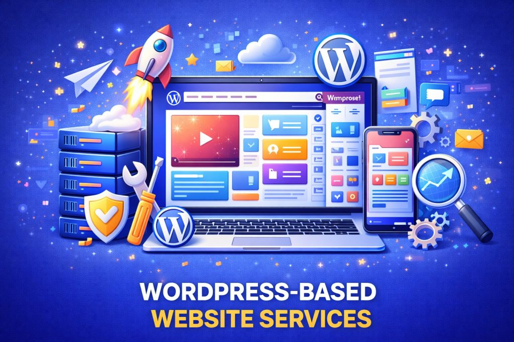 WordPress based website development service for SEO optimized business websites by BlogGraph digital agency
